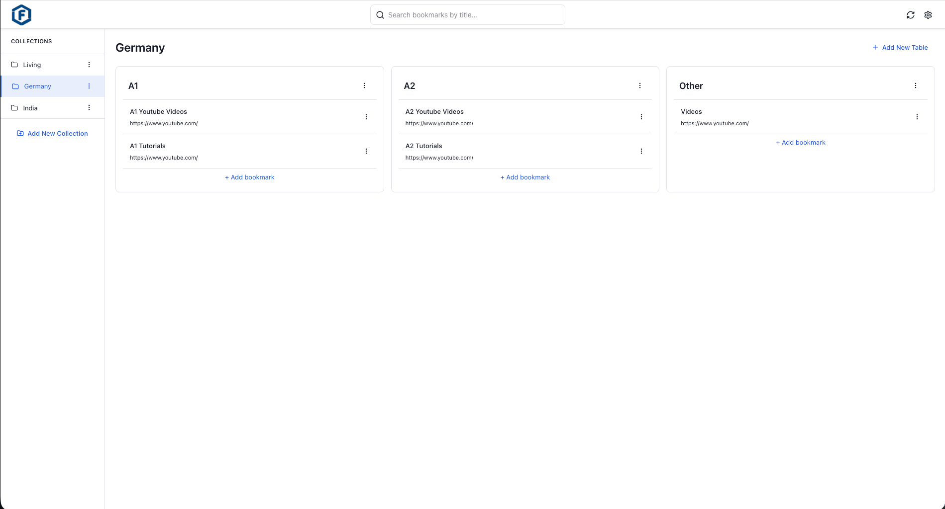 Organized Collections & Tables